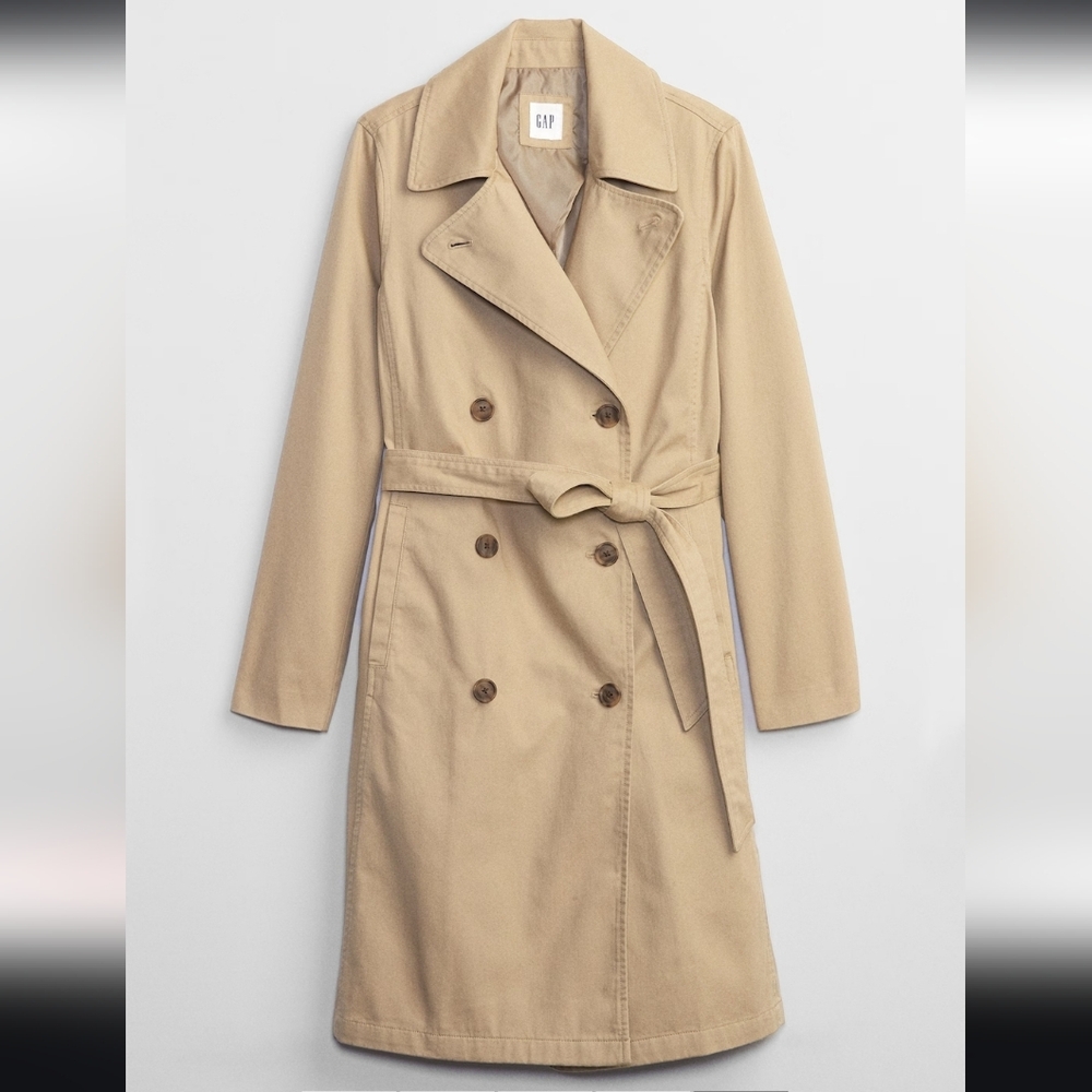 GAP Beige Trench Coat Size Medium